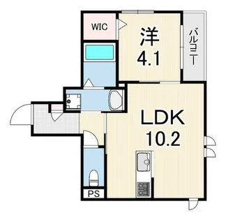 芦原通レジデンス【2階】の間取り
