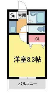 ピュア河原【301号室】の間取り