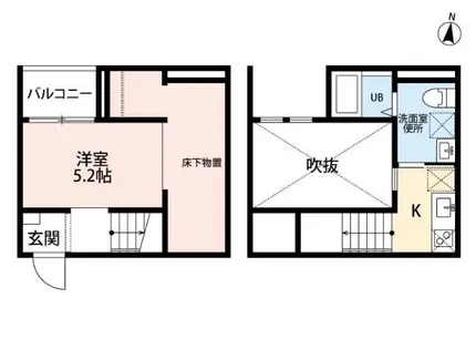 VIVA米野II【2階】の間取り