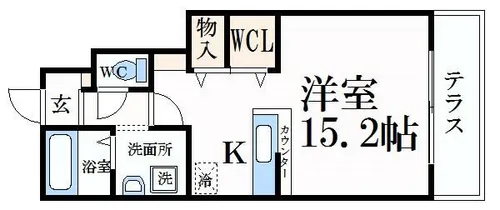 アグレアーブル【1階】の間取り