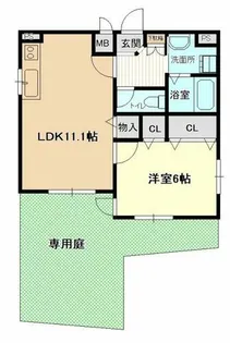 スタジオーネ【1階】の間取り