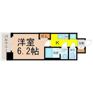 メイクス矢場町II【4階】の間取り
