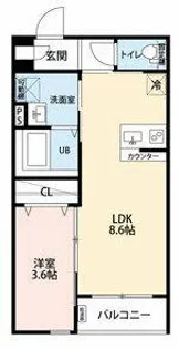 Maison Le Verre【1階】の間取り