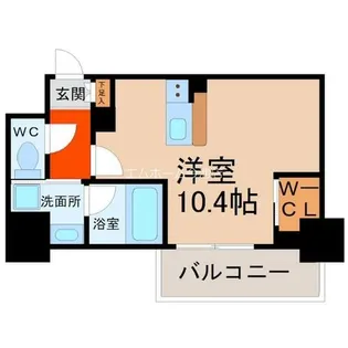 ハーモニーレジデンス名古屋イースト【8階】の間取り