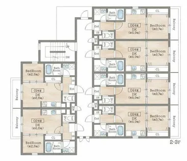 (新築)仮称 仁川駅前 新築【405号室】の間取り