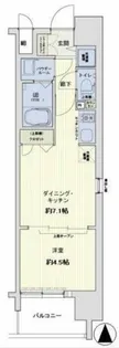 スワンズシティ心斎橋アネーロ【5階】の間取り