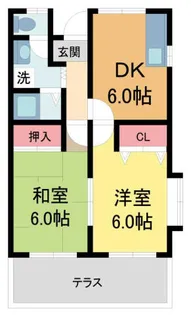 ビューハイツ【D1号室】の間取り
