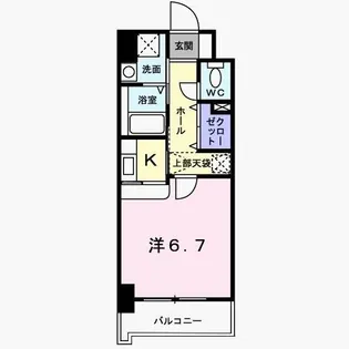 グレイス竹下【2階】の間取り