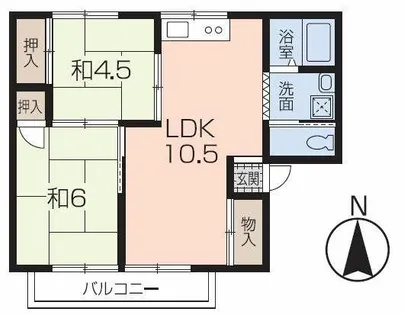 パールハイツ【102号室】の間取り