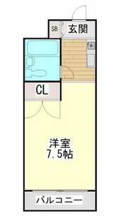メゾンド六甲パートⅡ【1階】の間取り