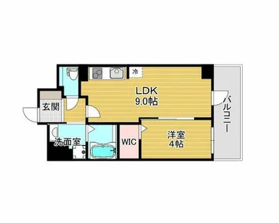 ふぁみーゆ日本橋【5階】の間取り