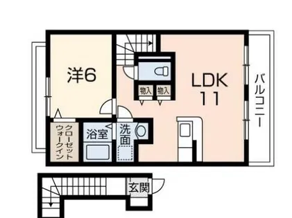 レジデンス白鳥【2階】の間取り
