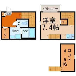 SERENUS塩釜口(セレヌス塩釜口)【106号室】の間取り