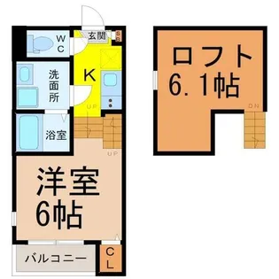 SERENUS塩釜口(セレヌス塩釜口)【205号室】の間取り