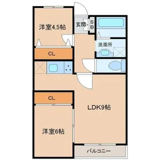 クレアジオーネ伏見【3階】の間取り