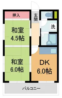 レークヒルI【407号室】の間取り