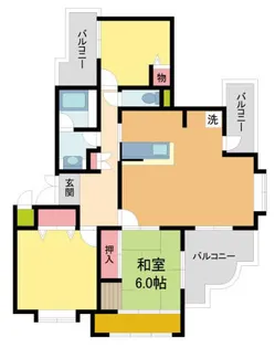 クレイドル宝松苑【2階】の間取り