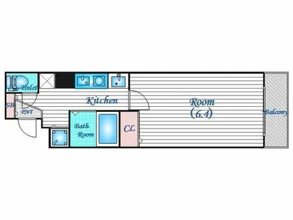 プレサンス梅田フロンティア【2階】の間取り