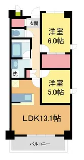 LiveCasa西宮【2階】の間取り