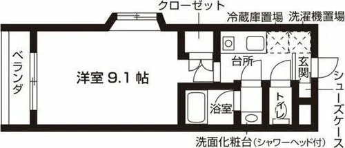 セレスティアル大曽根【1階】の間取り