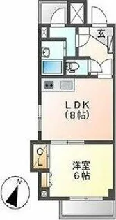 イトーピア新栄【8階】の間取り