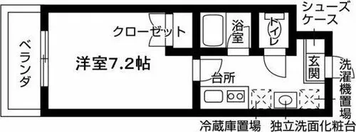 オーパス自由ヶ丘【1階】の間取り