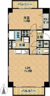 リバーサイド庄内【3階】の間取り