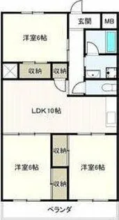 グランド三栄【7階】の間取り