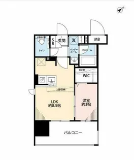 グランフォーレ小倉シティタワー【10階】の間取り