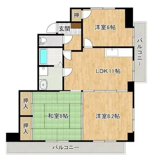 Rose【2階】の間取り