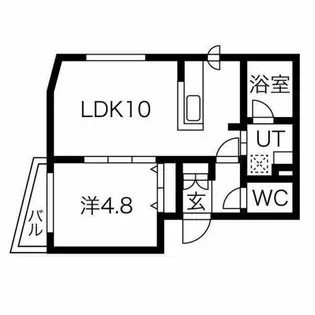 メニーズコート南郷18ST【2階】の間取り