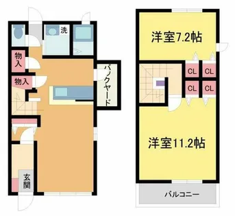 兵庫県宝塚市野上4丁目【タウンハウス】の間取り