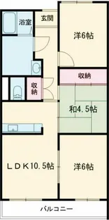 エステル和泉【3階】の間取り