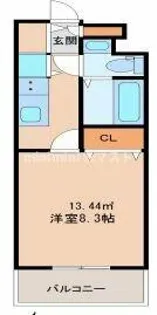 Park Hills 弁天町Reve【706号室】の間取り