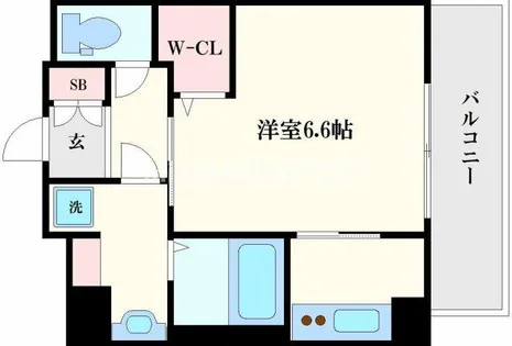 ミラージュパレス北梅田【7階】の間取り