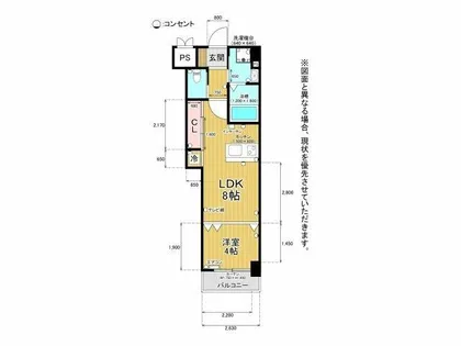 スマート到津【12階】の間取り