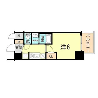 エステムコート神戸湊町【8階】の間取り