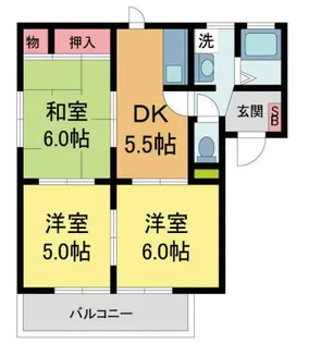 榎木ハイツA棟【202号室】の間取り