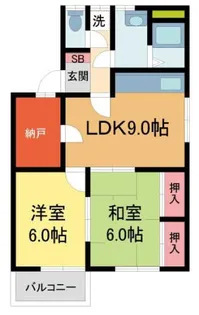 柴ハイツ【2階】の間取り