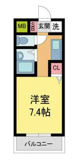 シティハウス仁川2【1階】の間取り