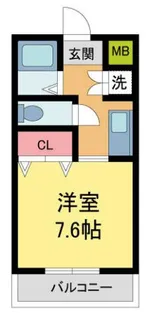 エディフィシオエスペランサ【305号室】の間取り