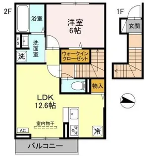 キャッスルヴュー山口【2階】の間取り