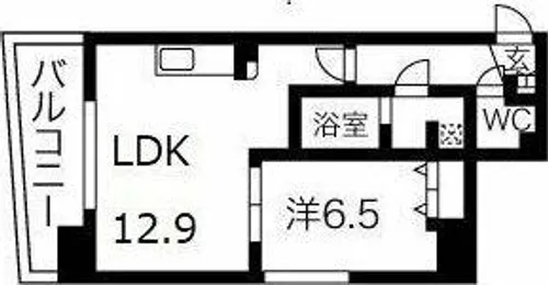 La Facade ラ・ファサード【5階】の間取り