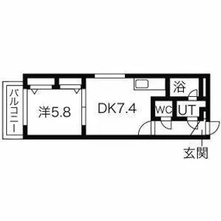 レジデンス高石【3階】の間取り
