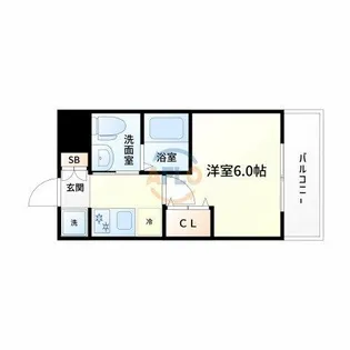 パークヒルズ新大阪will【5階】の間取り
