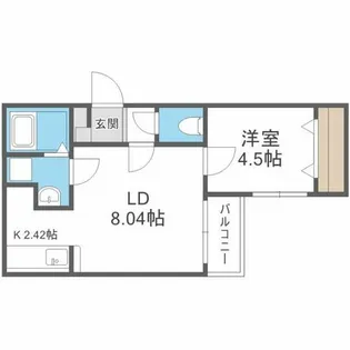 smart room 麻生【3階】の間取り