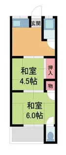 寿町アパート【2F号室】の間取り
