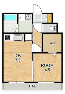 セヴェルSeta4【3階】の間取り