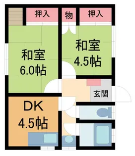 坂上アパート【1階】の間取り