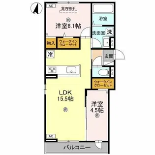 プライム金剛【3階】の間取り